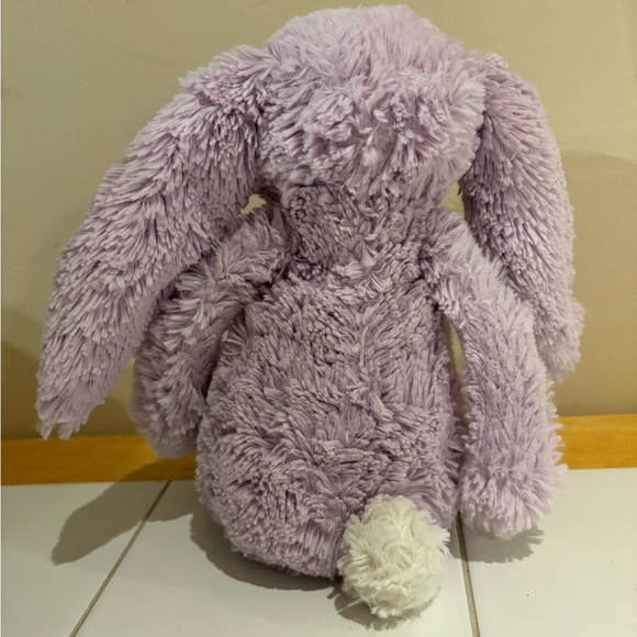 Jellycat Medium Bashful Bunny Purple Lilac Lavender Plush Stuffed Animal 12” - Picture 4 of 13
